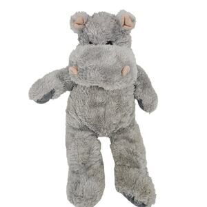 The Bear Factory Grey Hippo Hippopotamus Plush Stuffed Animal Toy 2001